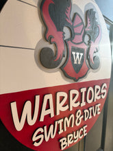 Load image into Gallery viewer, Westside Warriors Swim &amp; Dive Door Hanger
