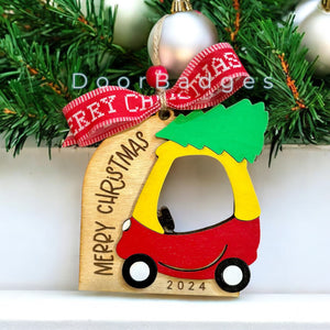 Christmas Ornament - Car with Picture frame