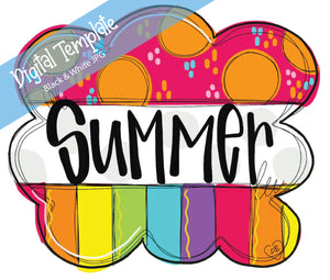 TEMPLATE: Summer Fun Door Hanger Download Template - Printable Template