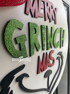 Merry GrinchMas Christmas door hanger - BYF
