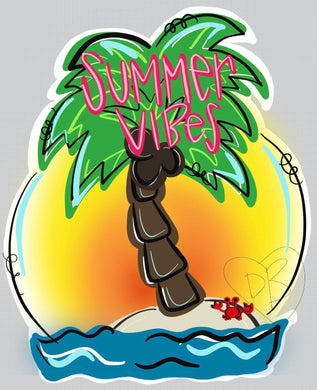 Summer Island Door Hanger - DoorBadges