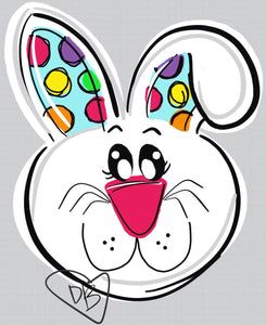 TEMPLATE: Easter Bunny Door Hanger Downloadable Digital Template - DoorBadges