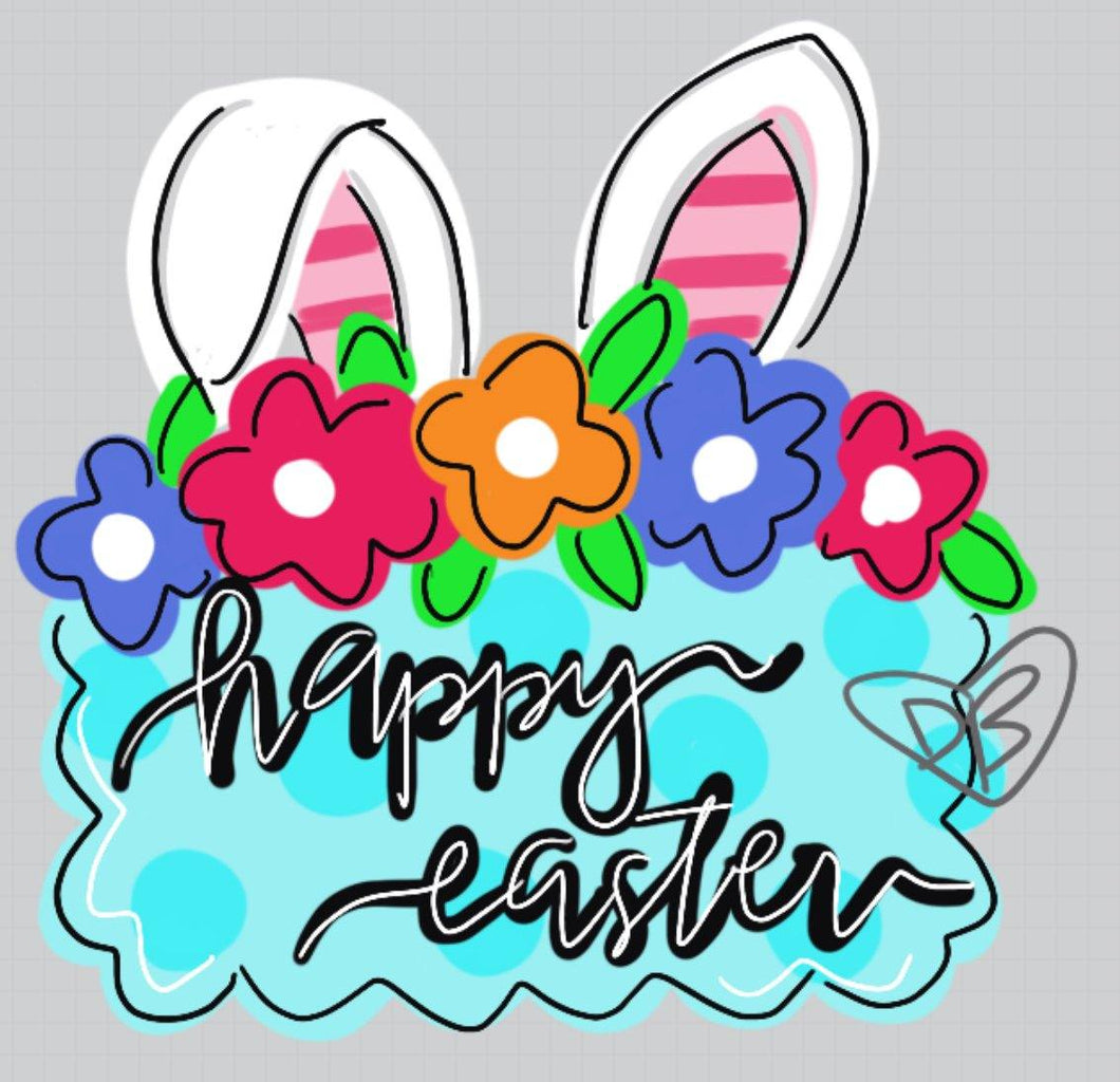 TEMPLATE: Easter Plaque Door Hanger Downloadable Digital Template - DoorBadges