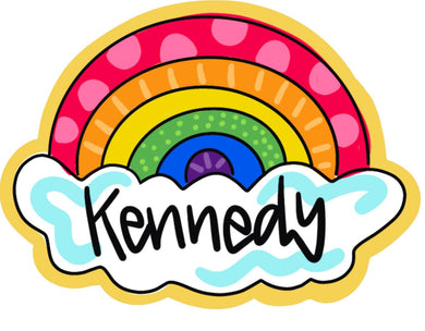 Rainbow door hanger - Bennington Youth Football - DoorBadges