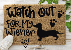 Dog Welcome Coir Mat - DoorBadges