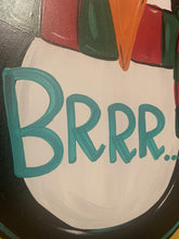 Load image into Gallery viewer, Penquin Door Hanger - Christmas Sign - Winter Decor - DoorBadges
