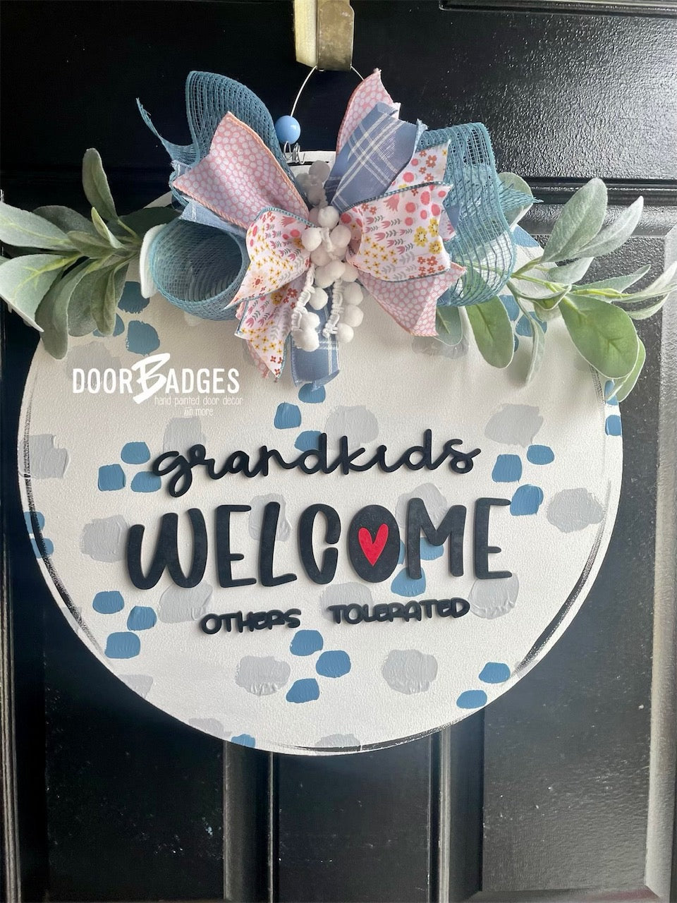 Grandkids Welcome Door Hanger