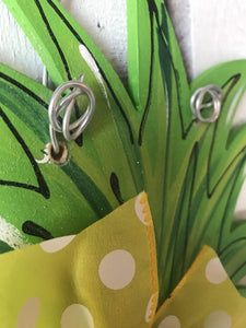 Pineapple Door Hanger - sunglasses door Decor - welcome wreath - spring summer hand painted personalized door hanger - DoorBadges
