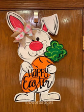 Load image into Gallery viewer, Easter Door Hanger - easter carrot Bunny door Decor - DoorBadges
