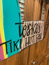 Load image into Gallery viewer, Summer Tiki Hut Door Hanger - Tiki Bar Pooldoor decor - Pool wooden sign - DoorBadges
