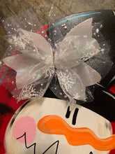 Load image into Gallery viewer, Christmas Snowman Door Hanger - Let It Snow Snowman Gift -  Holiday Winter Door Decor - DoorBadges
