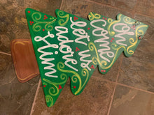 Load image into Gallery viewer, Christmas Door Hanger - Tree Door Decoration - DoorBadges
