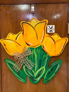 Tulip Bunch Door Hanger - DoorBadges