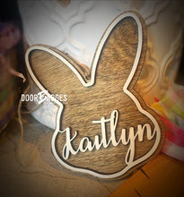 Load image into Gallery viewer, Easter Bunny Basket Name Tags - DoorBadges
