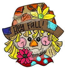 Load image into Gallery viewer, Fall Scarecrow Door Hanger - DoorBadges
