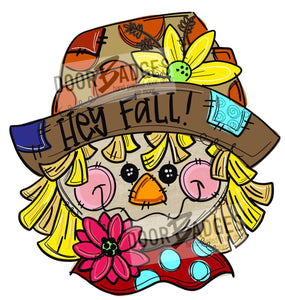 Fall Scarecrow Door Hanger - DoorBadges