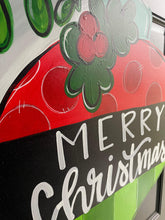 Load image into Gallery viewer, Christmas Ornament door hanger, Winter Christmas Snow hand painted door hanger - DoorBadges
