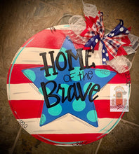 Load image into Gallery viewer, Home of the Brave - Elkhorn South - DoorBadges
