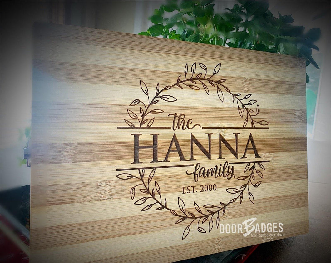 Personalized Cutting Boards - Charcuterie Boards - DoorBadges
