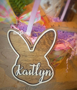 Easter Bunny Basket Name Tags - DoorBadges